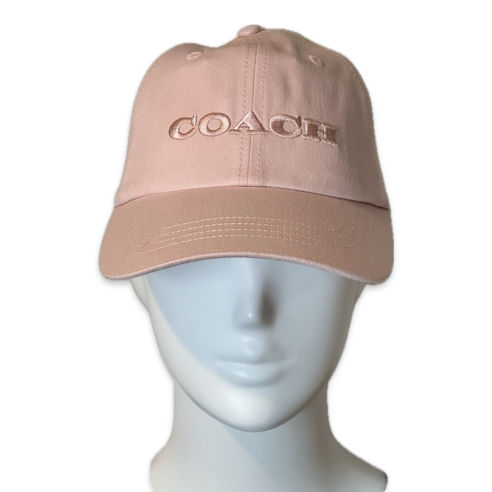 Solid Pink Coach ball cap